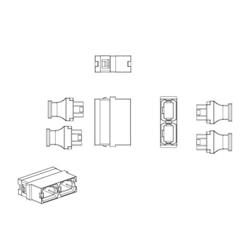 SC Fiber optic adaptors in Low Insertion And Return Loss with flange