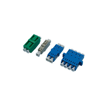 Good price Color Coded Female To Female LC To LC Fiber Adapter Plastic With Flange And Flangeless online