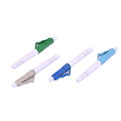 Good price 0.9mm Single Mode Simplex Fiber Optic LC Connector Kit PEI Materials low insertion loss online