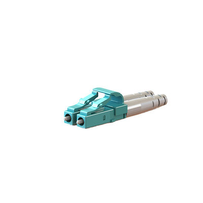 Optical Fiber LC Duplex Connector Plastic / Metal Housing With Different Boot
