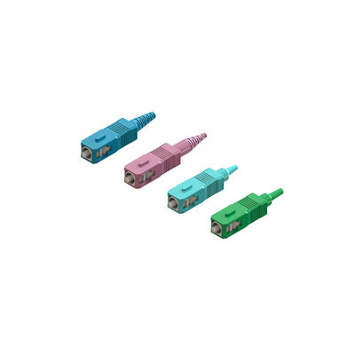 Single Mode Multimode Fiber SC Connector In Multi Colors Terminal Kits