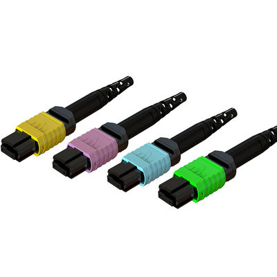 Low Insertion Loss MPO Fiber Optic Connector 3.0 60mm 12/16/24 Cores Male Female