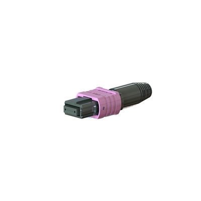 Plastic Injection MPO Fiber Optic Connector Mini Size For Fiber Communication