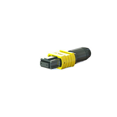 Metal / Plastic Housing Fiber Optic Cable Coupler Mini 36mm MPO Connector