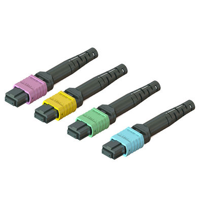 Quick Connect MPO Fiber Optic Connector 3.5 60mm 12 16 24 Cores With APC UPC