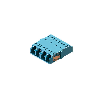 4 Multimode LC Fiber Optic Adapter Reduce Fiber Optic Couplers For CATV / FTTX