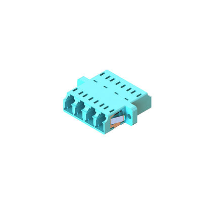 Good price Quad Fiber Optic Adapters LC Couplers With Flange For Optimal Performance online